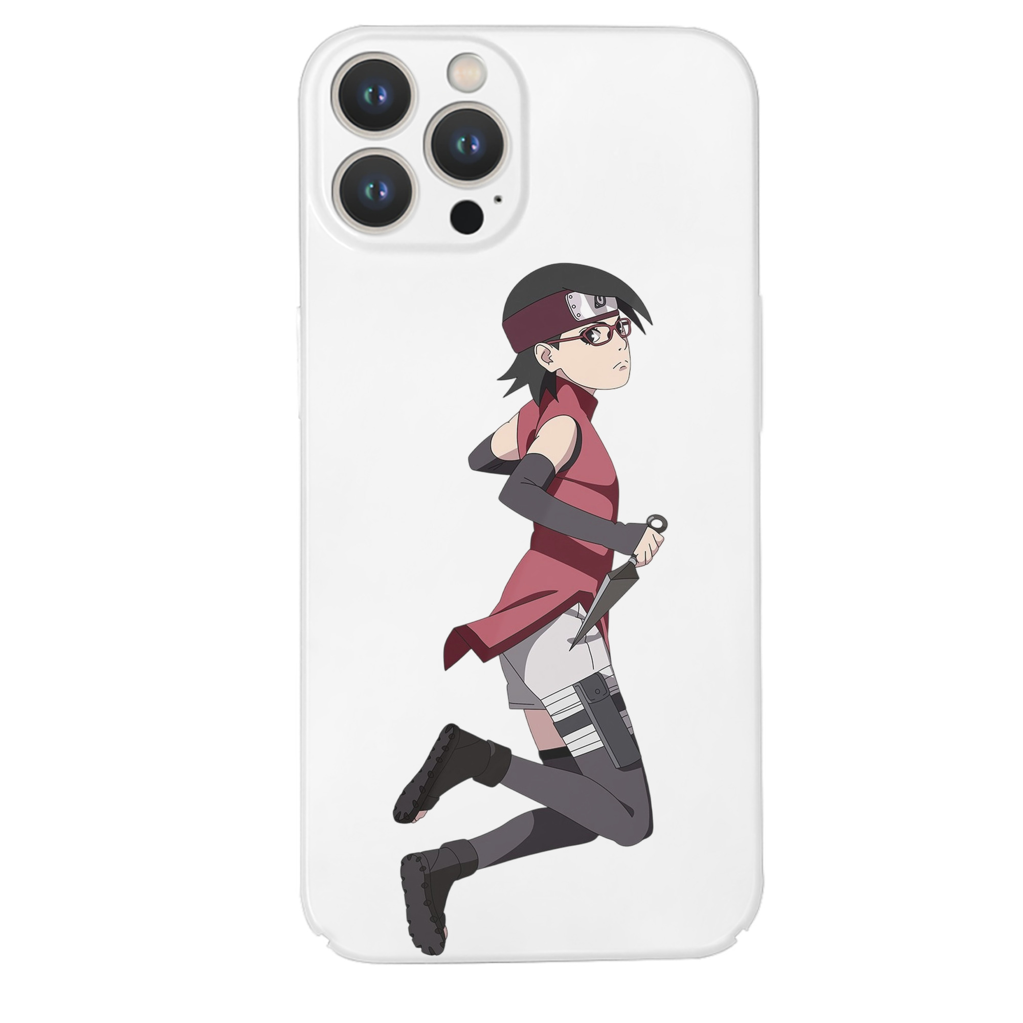 （画像用） NARUTO -ナルト- うちは サラダ Uchiha Sarada 【iPhone 14シリーズ対応】ハードケース